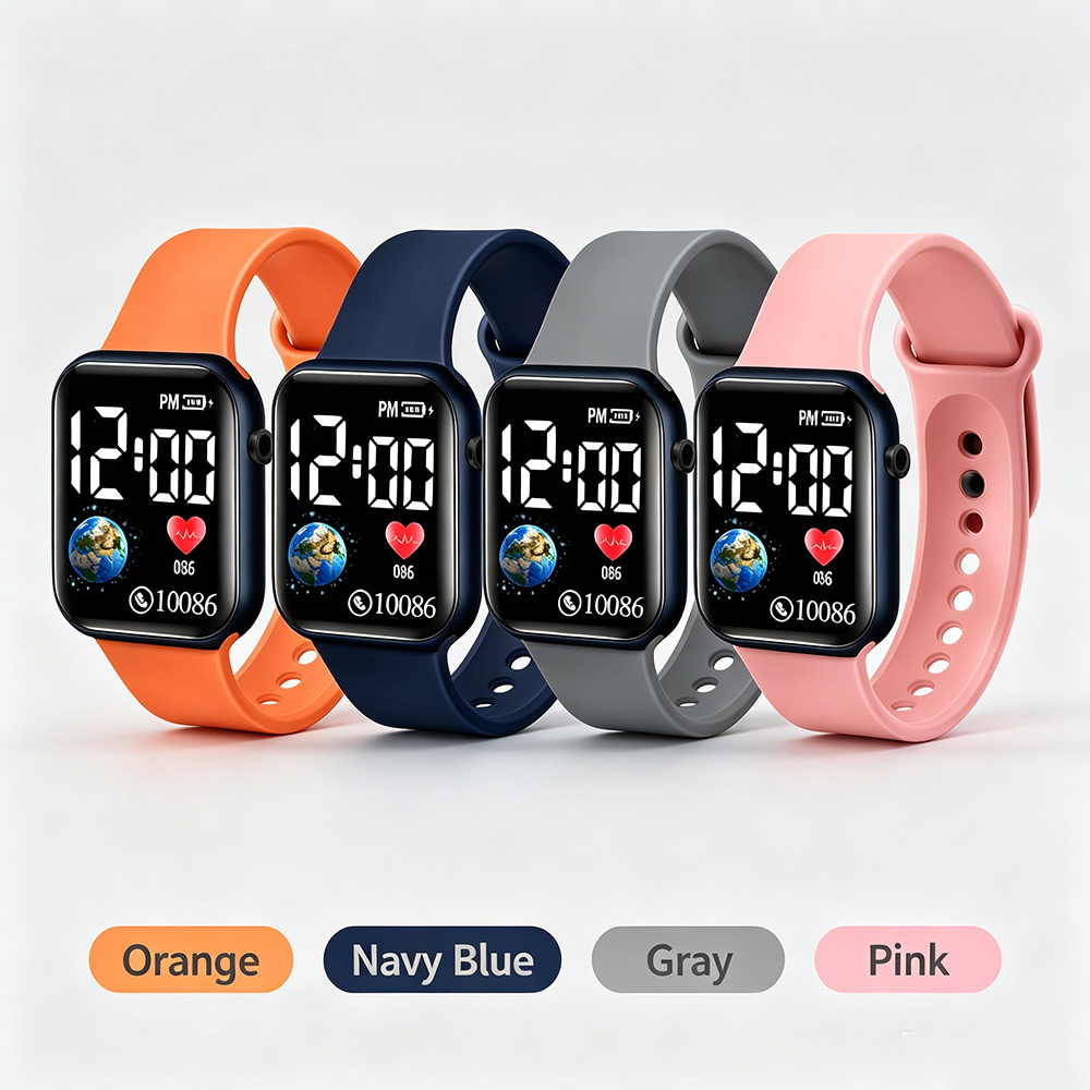 Smartwatch Watches For Girls - Orologi Digitali LED Quadrati per Bambini