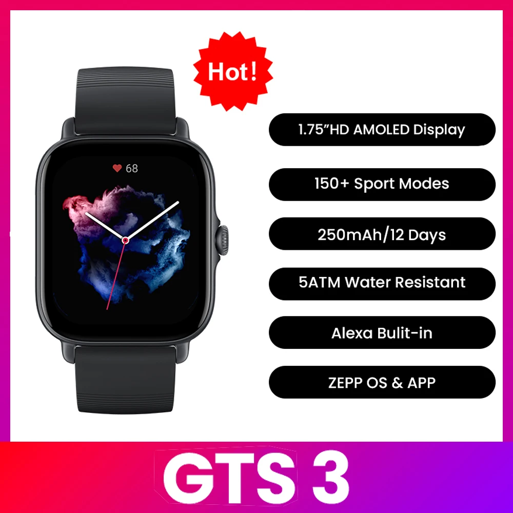 Timex Watches Smartwatch - Smartwatch Amazfit GTS 3, Impermeabile 5ATM,